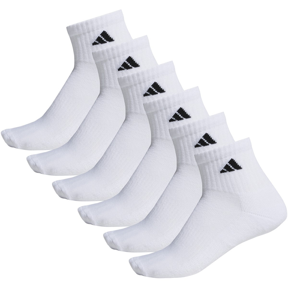 adidas Athletic Cushioned Quarter Socks 6-Pack - Mens Training