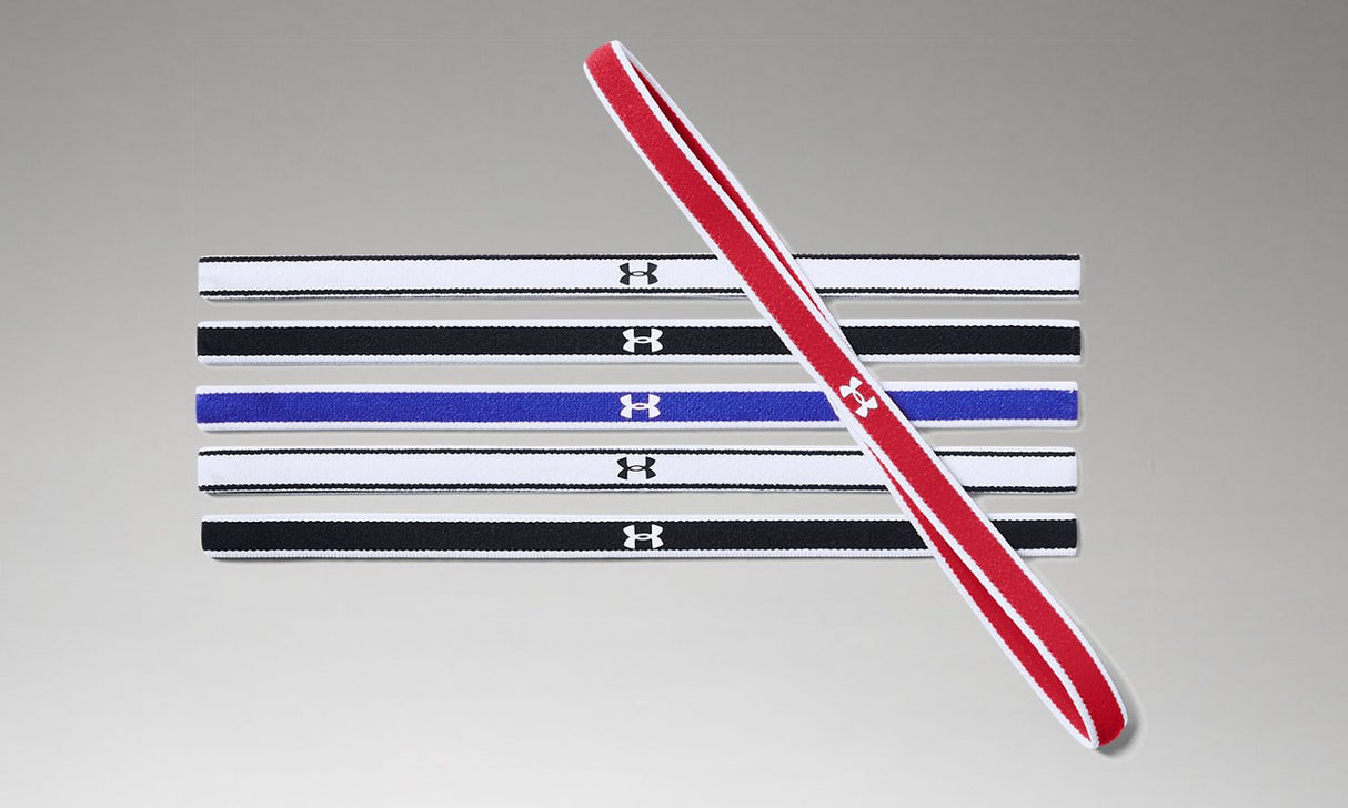 Under Armour Womens Mini Headbands - 6 Pack - Secure Stay-Put Performance