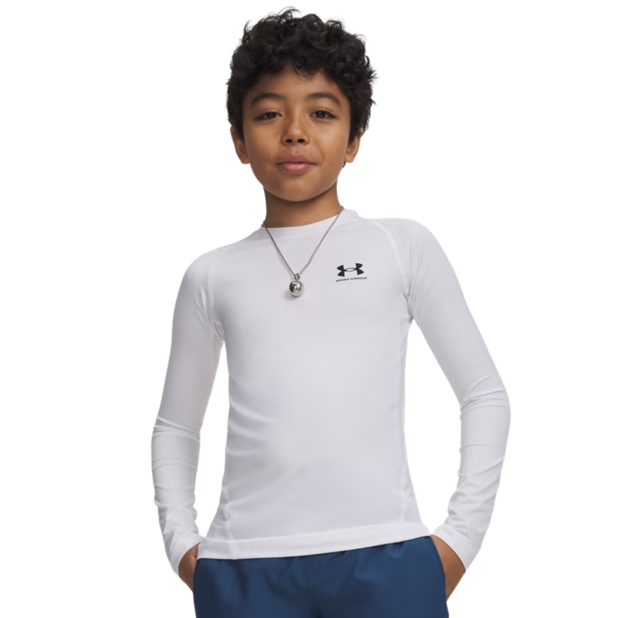 Under Armour Boys HeatGear Armour Long Sleeve Shirt - Sweat Wicking Apparel