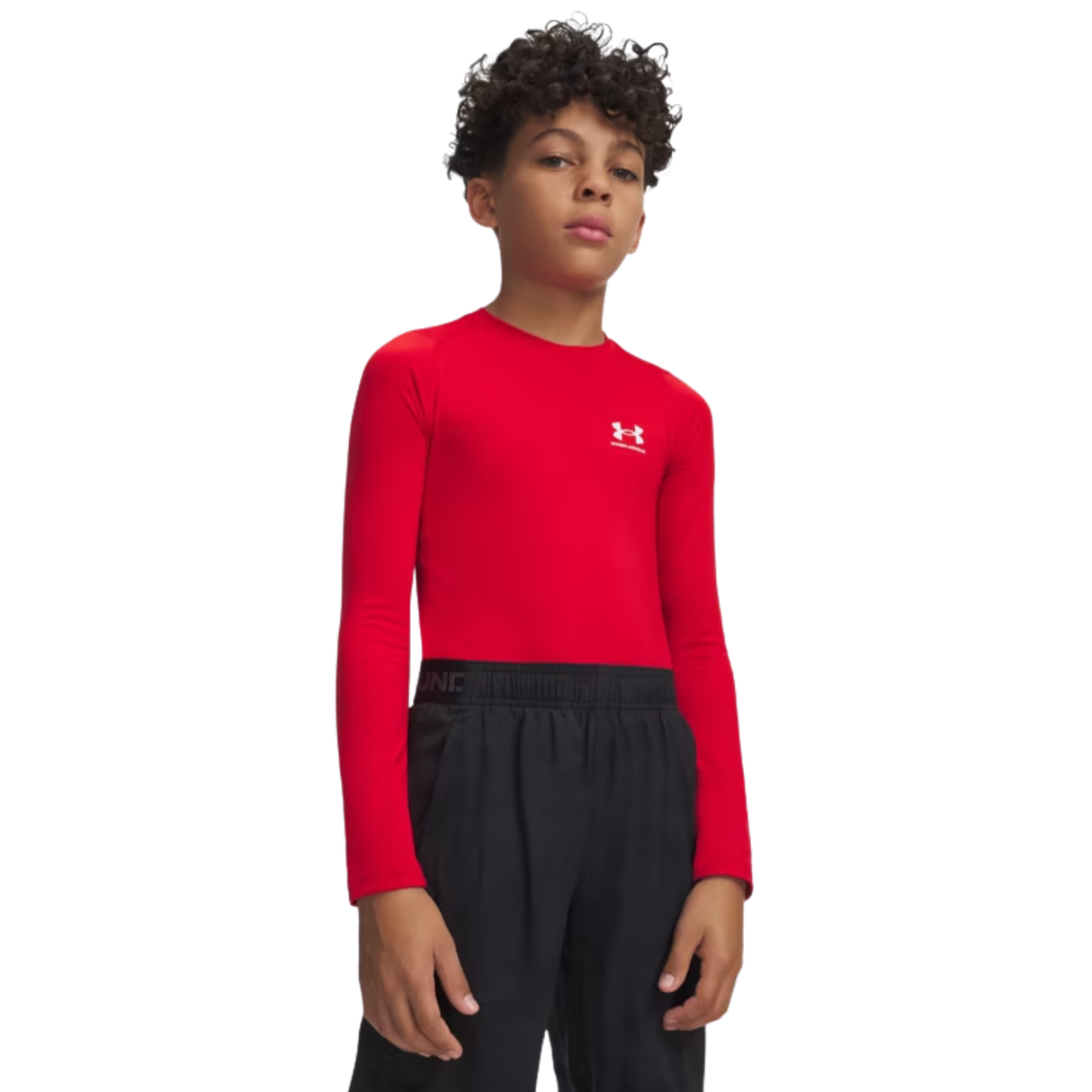 Under Armour Boys HeatGear Armour Long Sleeve Shirt - Sweat Wicking Apparel