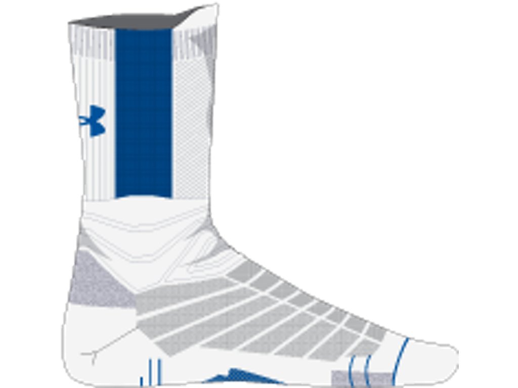 Under Armour Unisex UA Playmaker Mid-Crew Basketball Socks