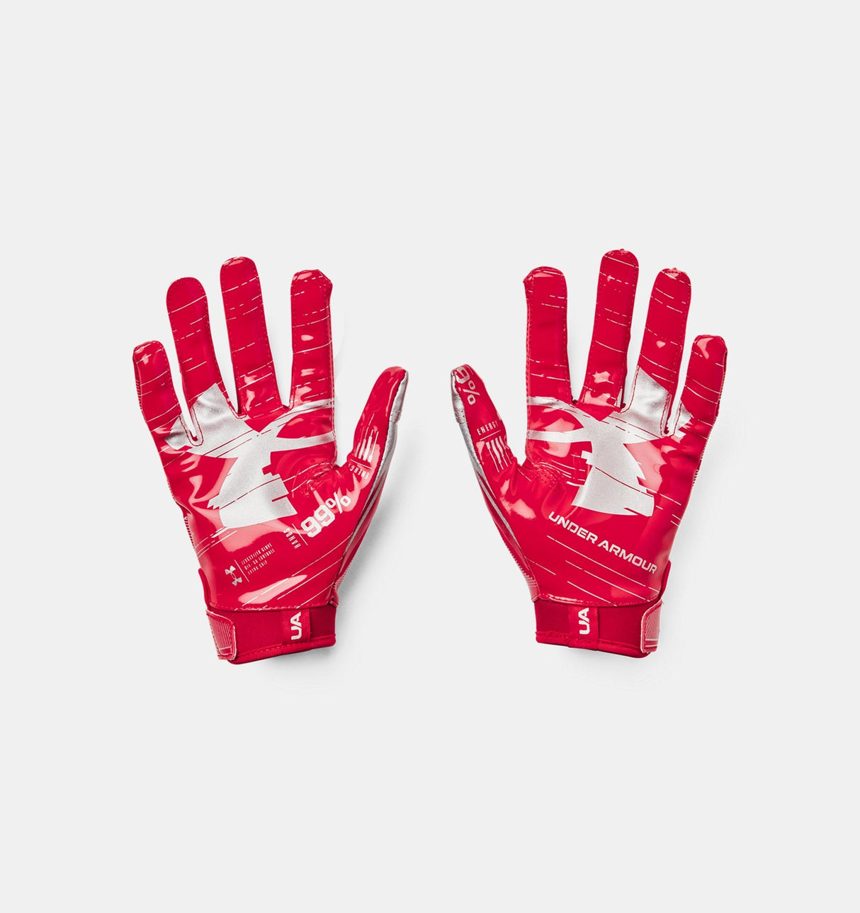 Under Armour Youth F8 Football Gloves - UA GlueGrip Sticky Feature