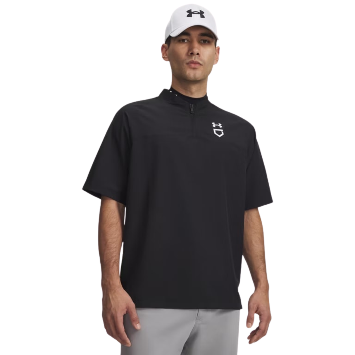 Under Armour Mens Utility Short Sleeve Cage Jacket - Water Repellent Apparel
