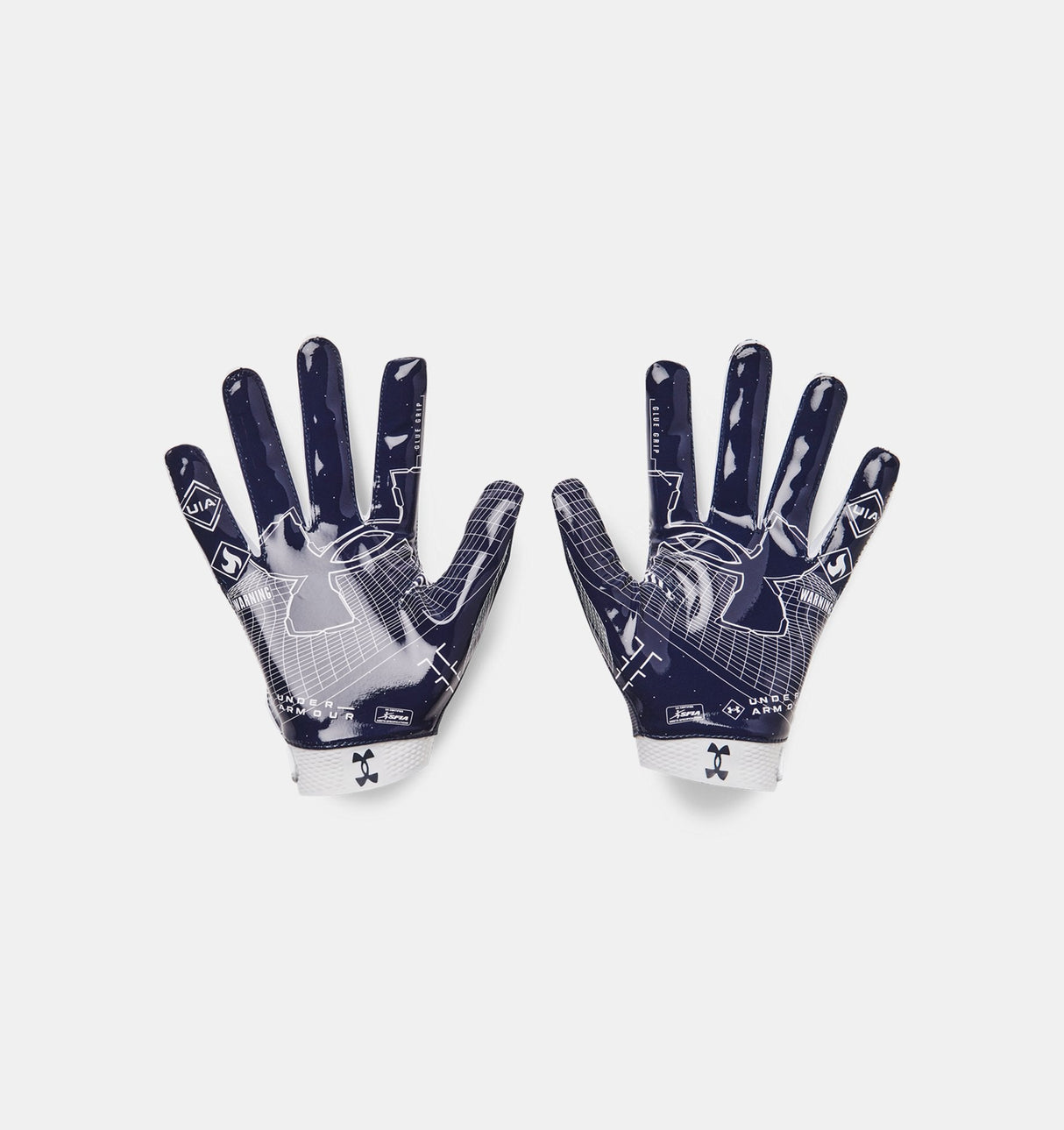 Under Armour Mens UA Blur Football Gloves - Super-Sticky Silicone Grip