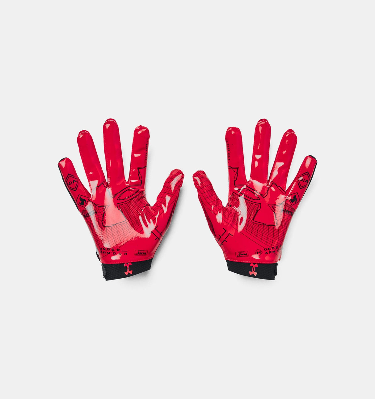 Under Armour Mens UA Blur Football Gloves - Super-Sticky Silicone Grip