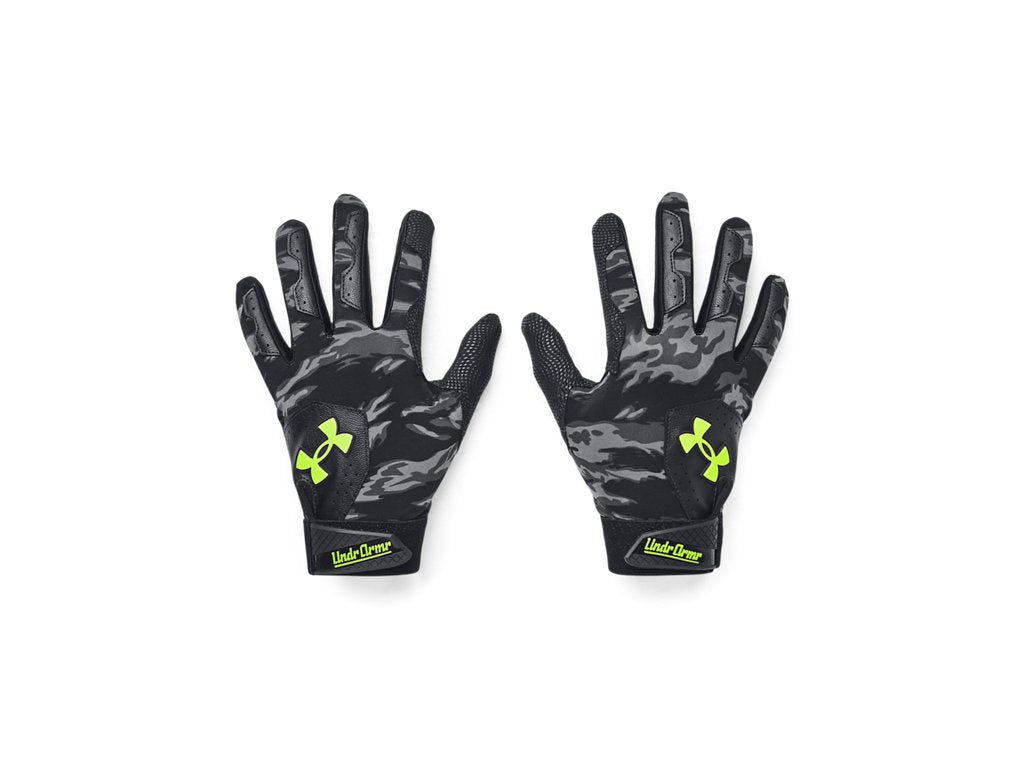Under Armour Boys Clean Up Batting Gloves - HeatGear Fabric