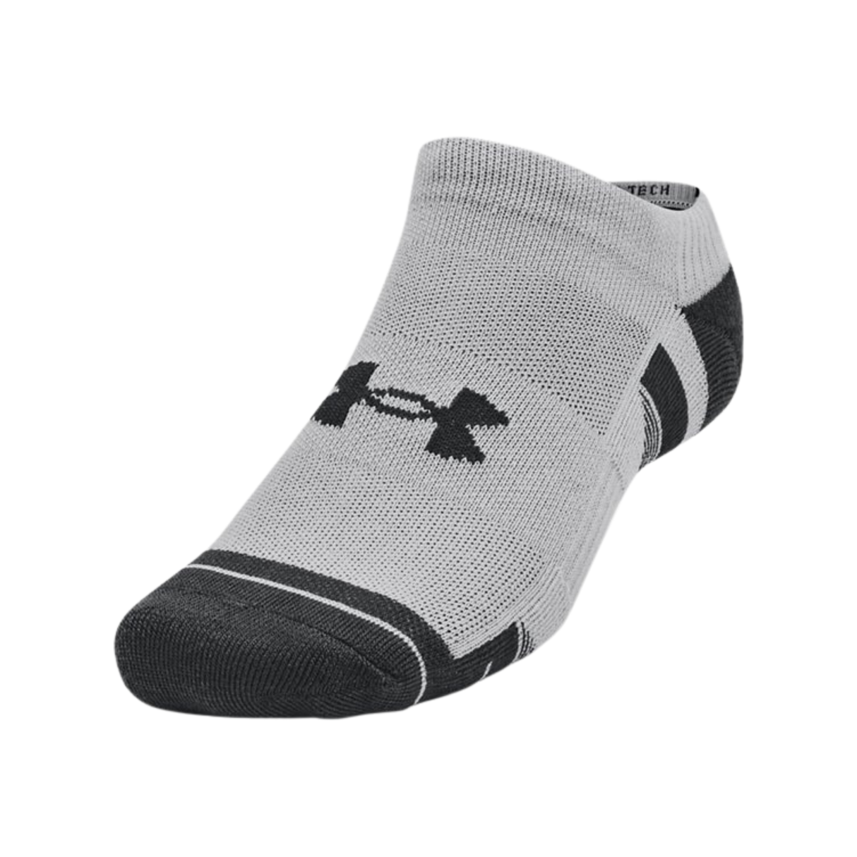 Under Armour Unisex UA Performance Tech No Show Socks - 3-Pack - Durable and Sweat-Wicking