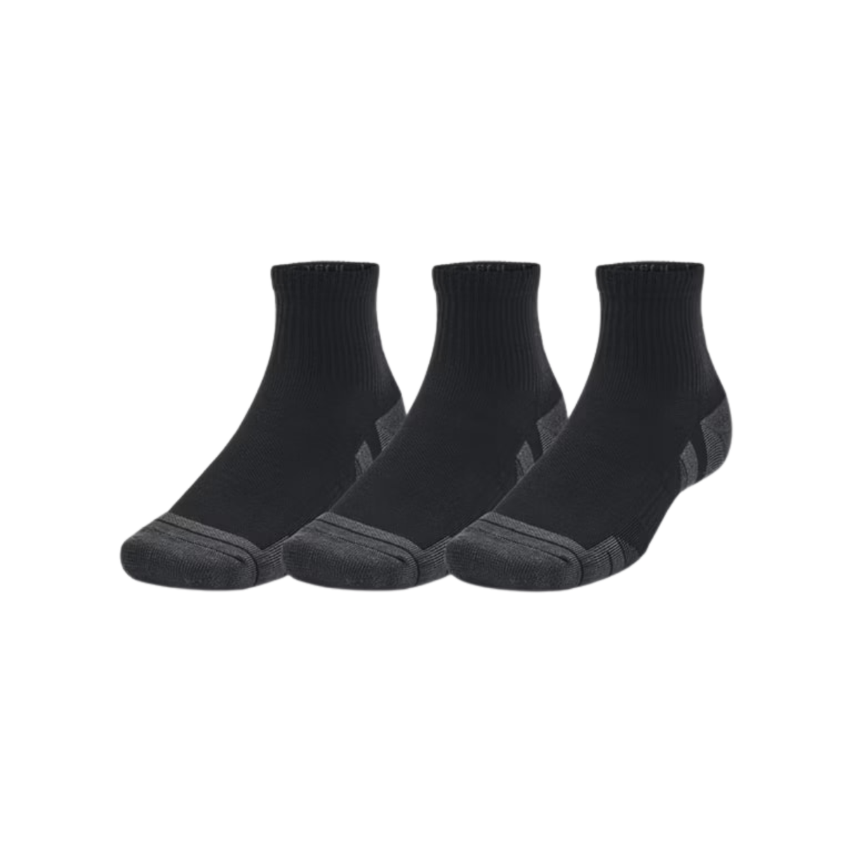 Under Armour Unisex UA Performance Tech Quarter Socks 3-Pack - Sweat Wicking Accessories