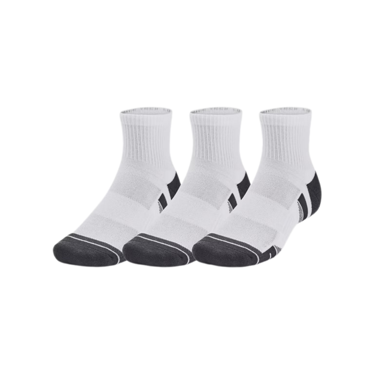 Under Armour Unisex UA Performance Tech Quarter Socks 3-Pack - Sweat Wicking Accessories