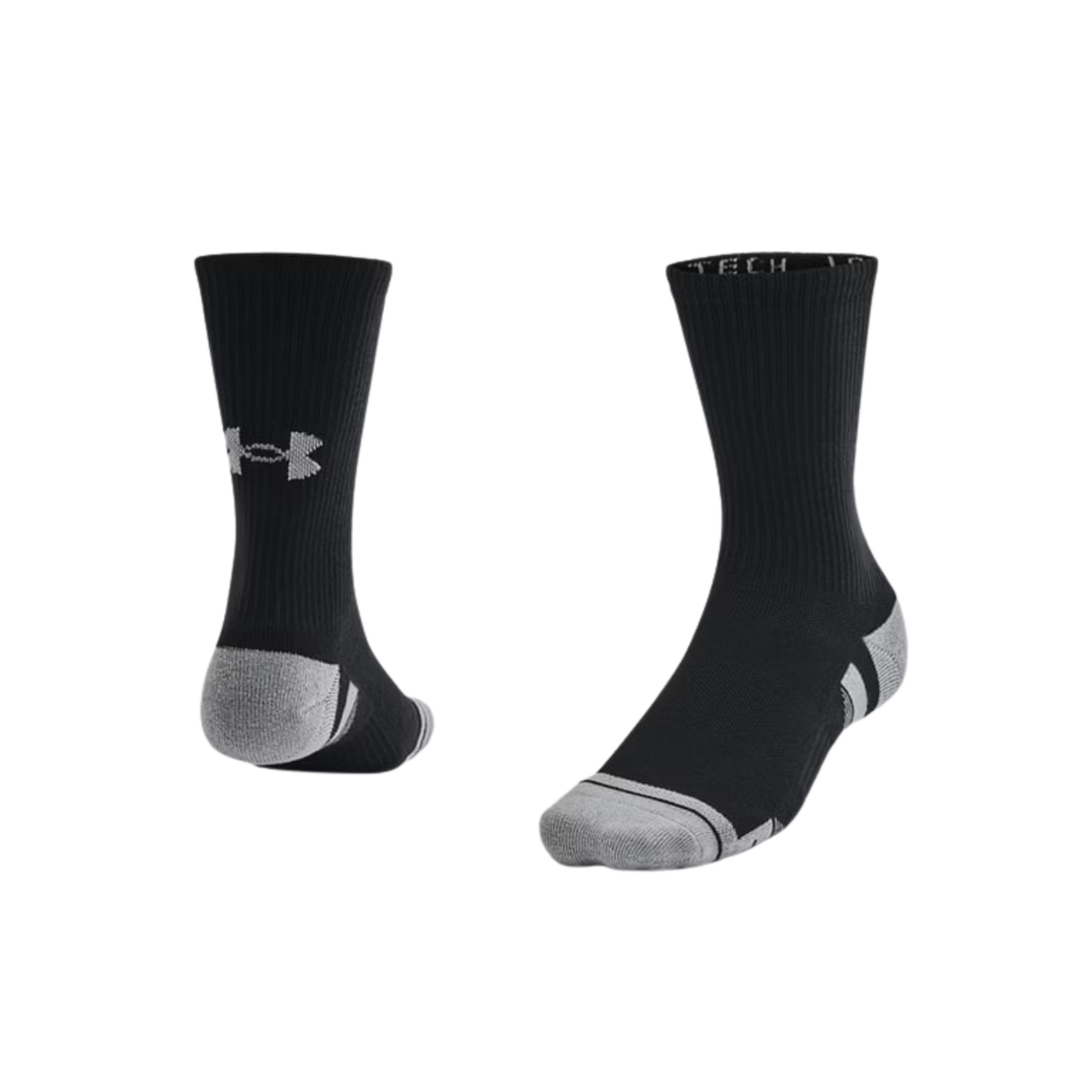 Under Armour Unisex Performance Tech Crew Socks Accessories - 3-Pack with Arch Support