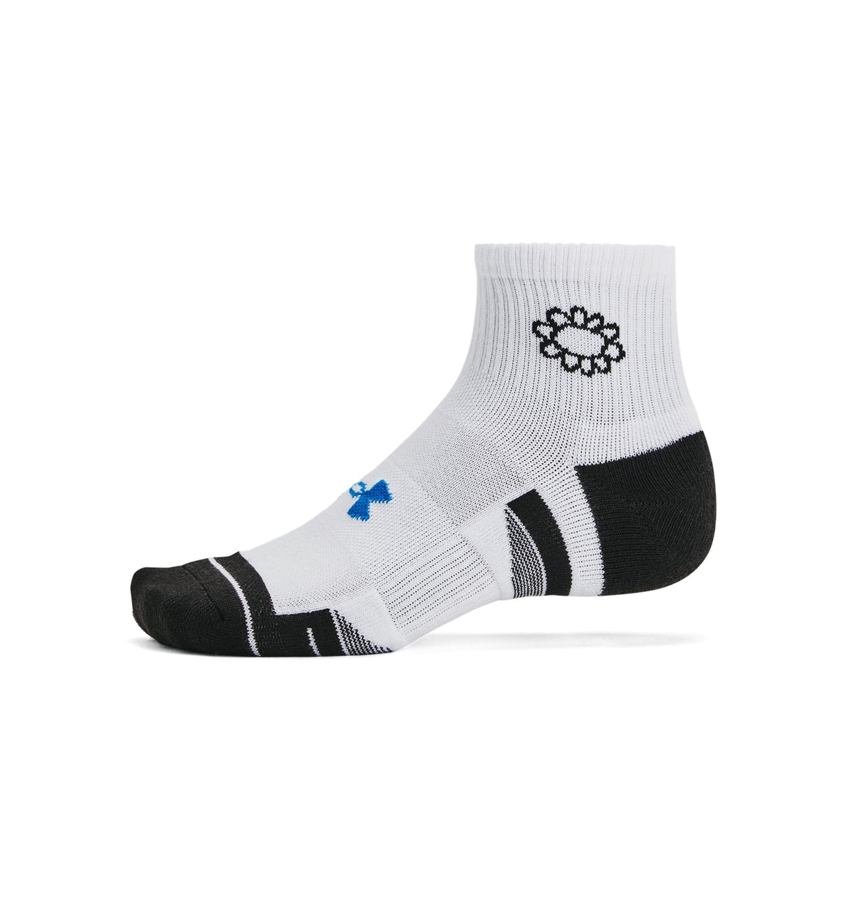 Under Armour Unisex UA Performance Tech Quarter Socks - 3-Pack with Arch Support