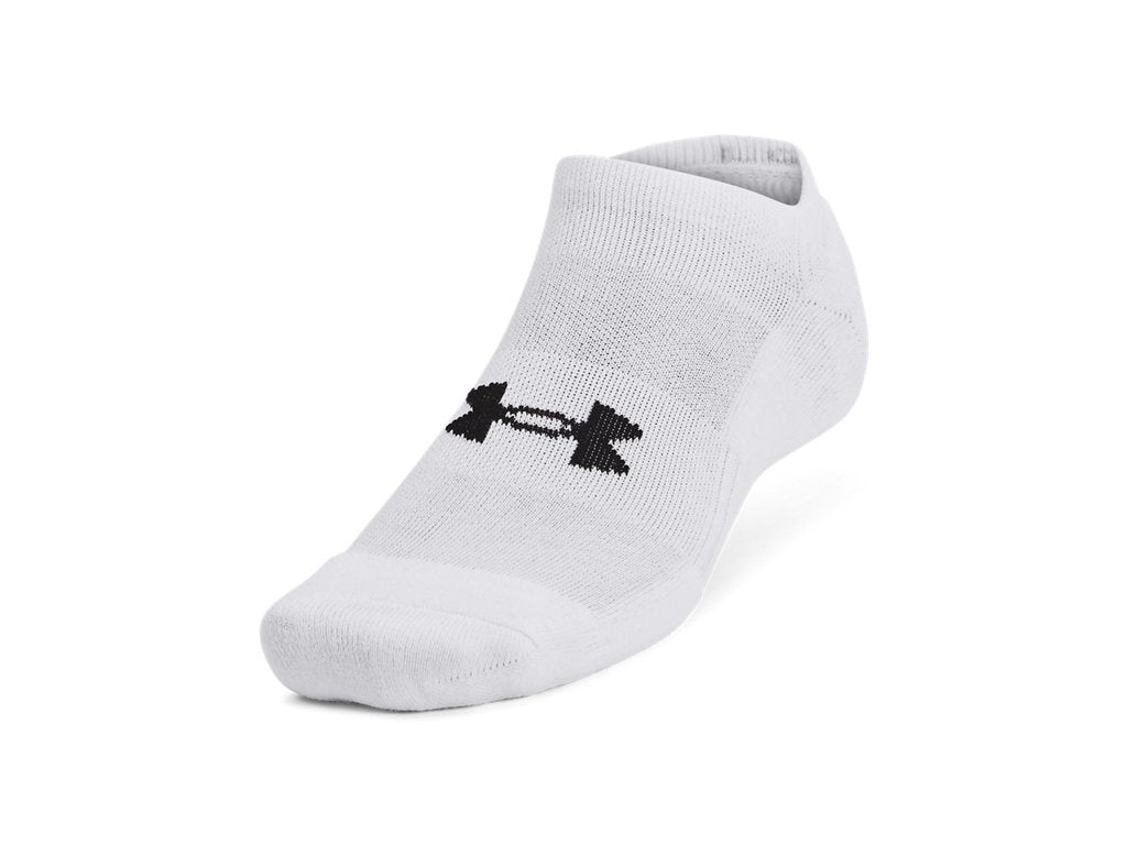 Under Armour Unisex Training Cotton No Show Socks 3-Pack - Fast Drying