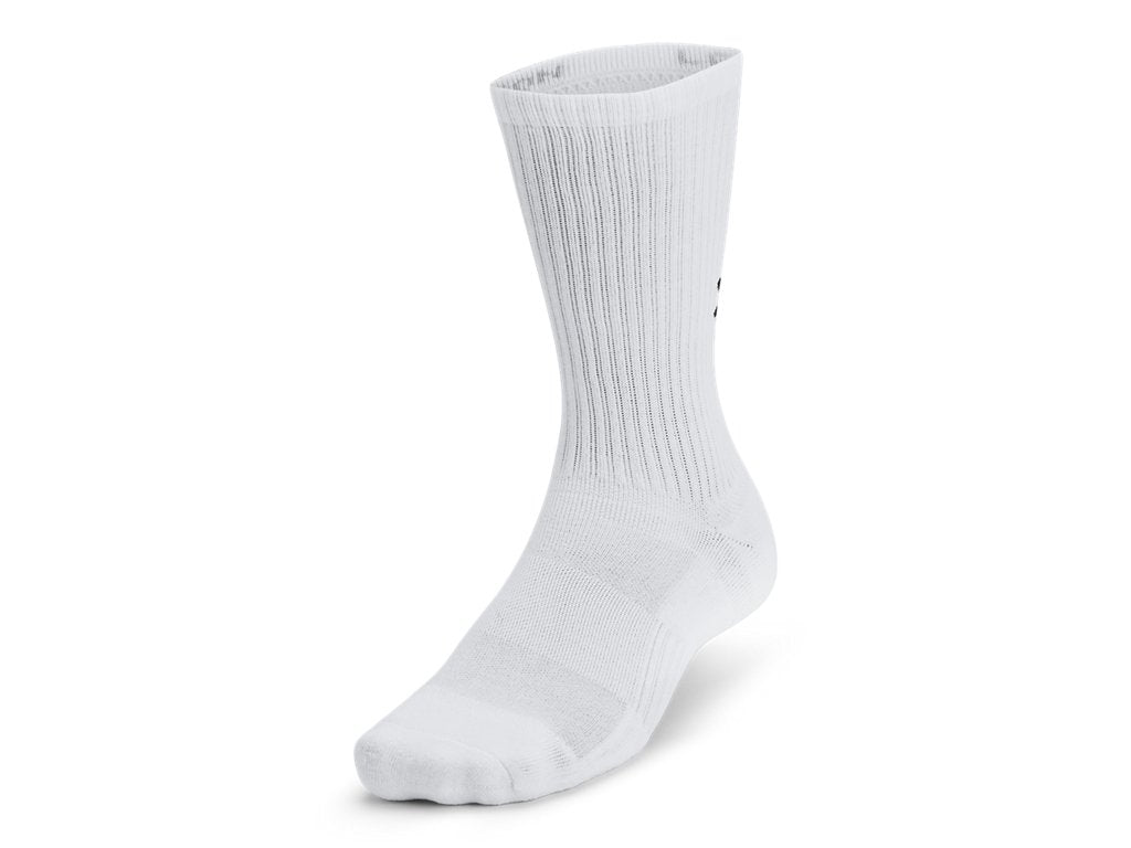 Under Armour Unisex UA Training Cotton 6-Pack Crew Socks - Fast Drying and Breathable