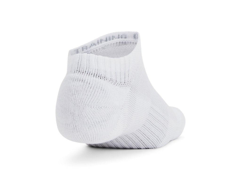 Under Armour Unisex UA Training Cotton 6-Pack No Show Socks Accessories - Built-In Arch Support