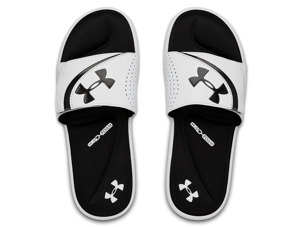 Under Armour Mens UA Ignite VI Slides Footwear - Durable Traction Pods