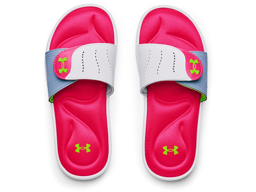 Under Armour Girls Ignite IX Slides Footwear - Durable Traction Pods