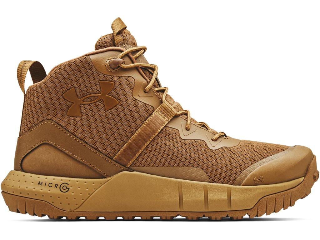 Under Armour Men's Micro G Valsetz Mid Tactical Boots - Oil & Slip Resistant
