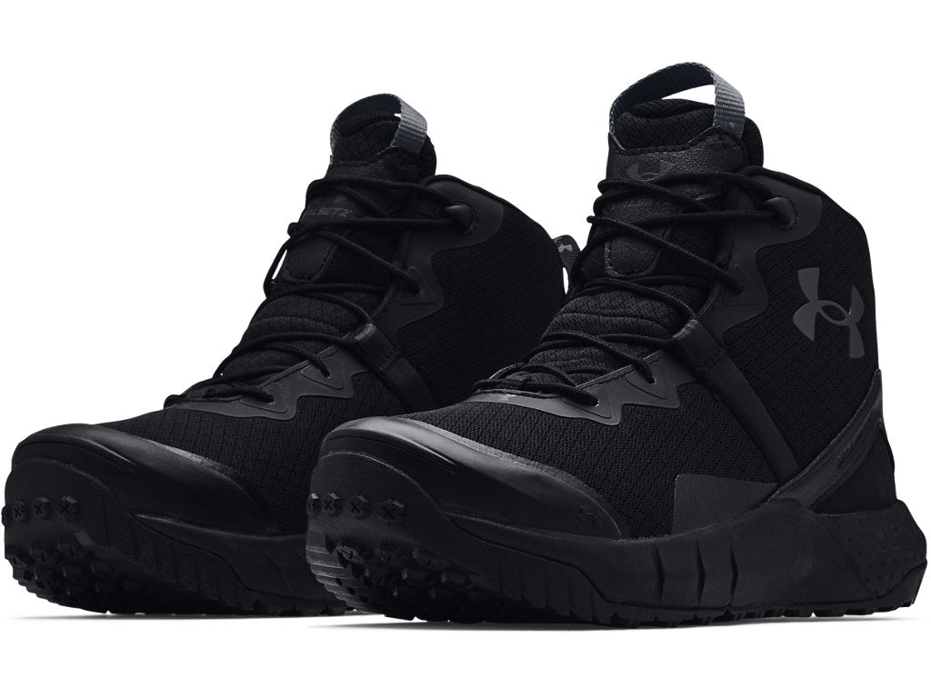 Under Armour Mens UA Micro G Valsetz Mid Wide Tactical Boots - 2E Sizing for Wide Feet