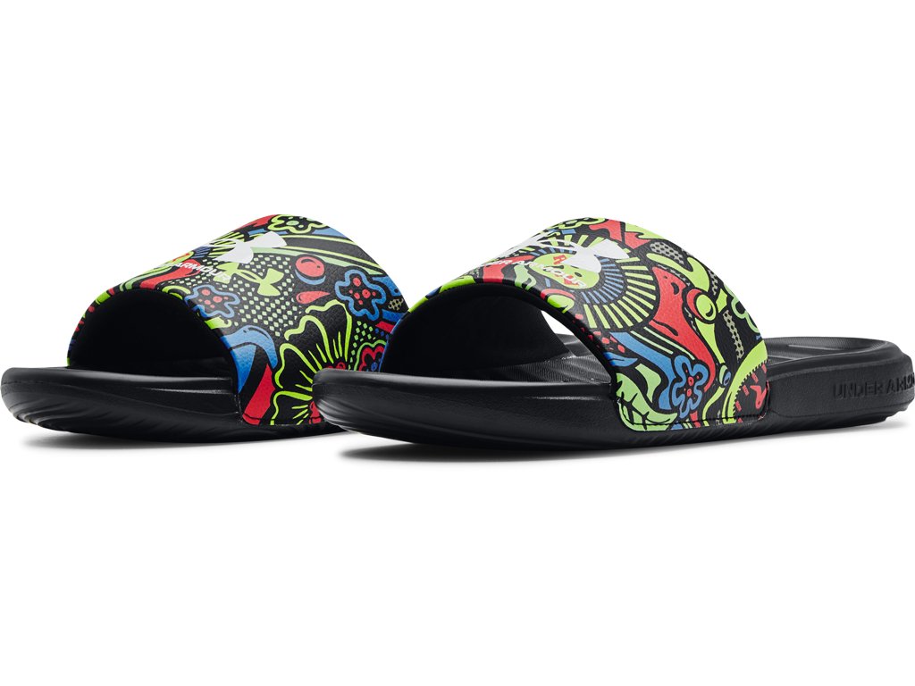 Under Armour Mens Ansa Graphic Slides Footwear - Extra Comfort Fit