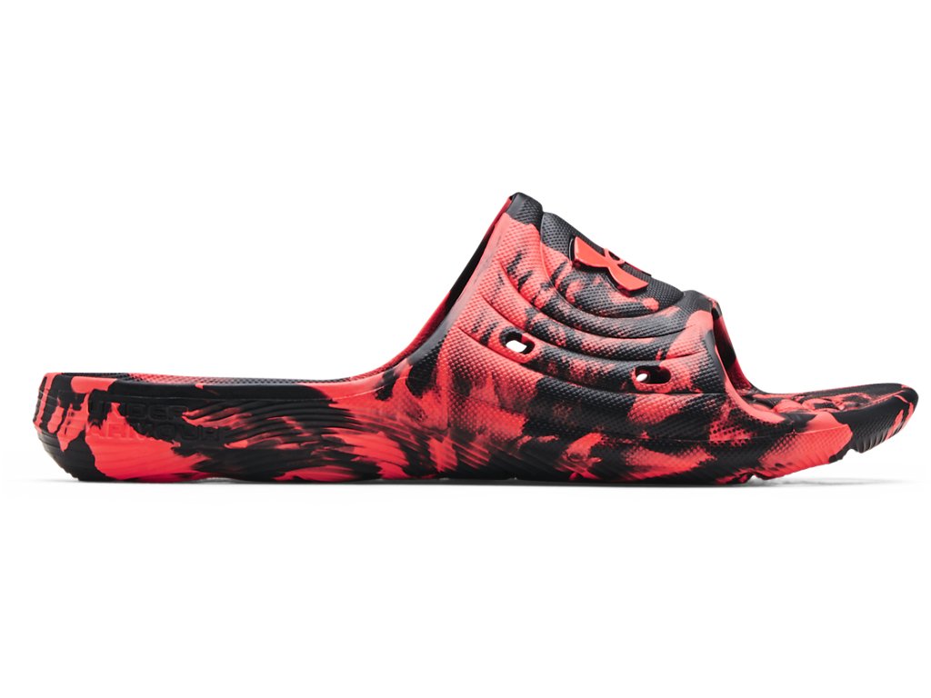 Under Armour Mens UA Locker Camo Slides Footwear - Built-in Drainage System