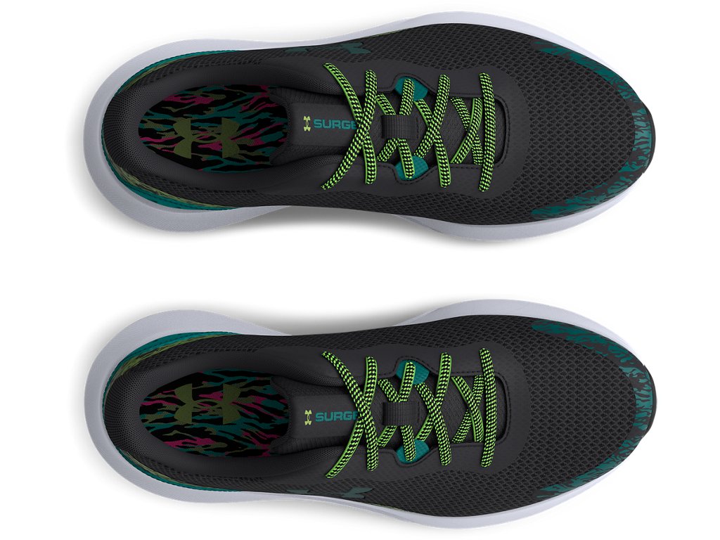 Under Armour Boys Grade School UA Surge 3 Wild Running Shoes - Lightweight and Breathable