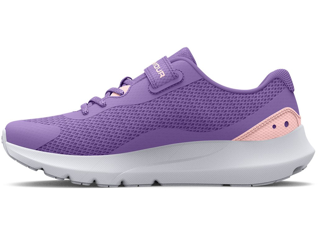Under Armour Girls Pre-School UA Surge 3 AC Running Shoes - Enhanced Ankle Comfort