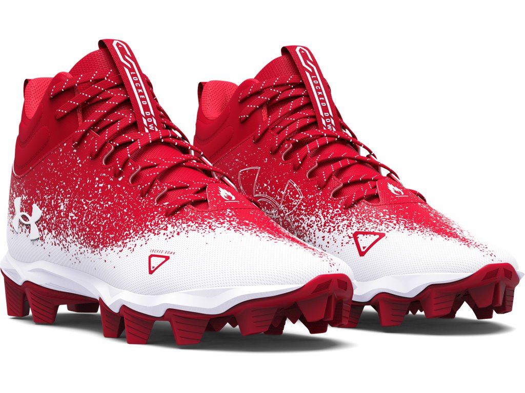 Under Armour Boys Spotlight Franchise RM 2.0 Jr. Football Cleats - Enhanced Durability and Comfort