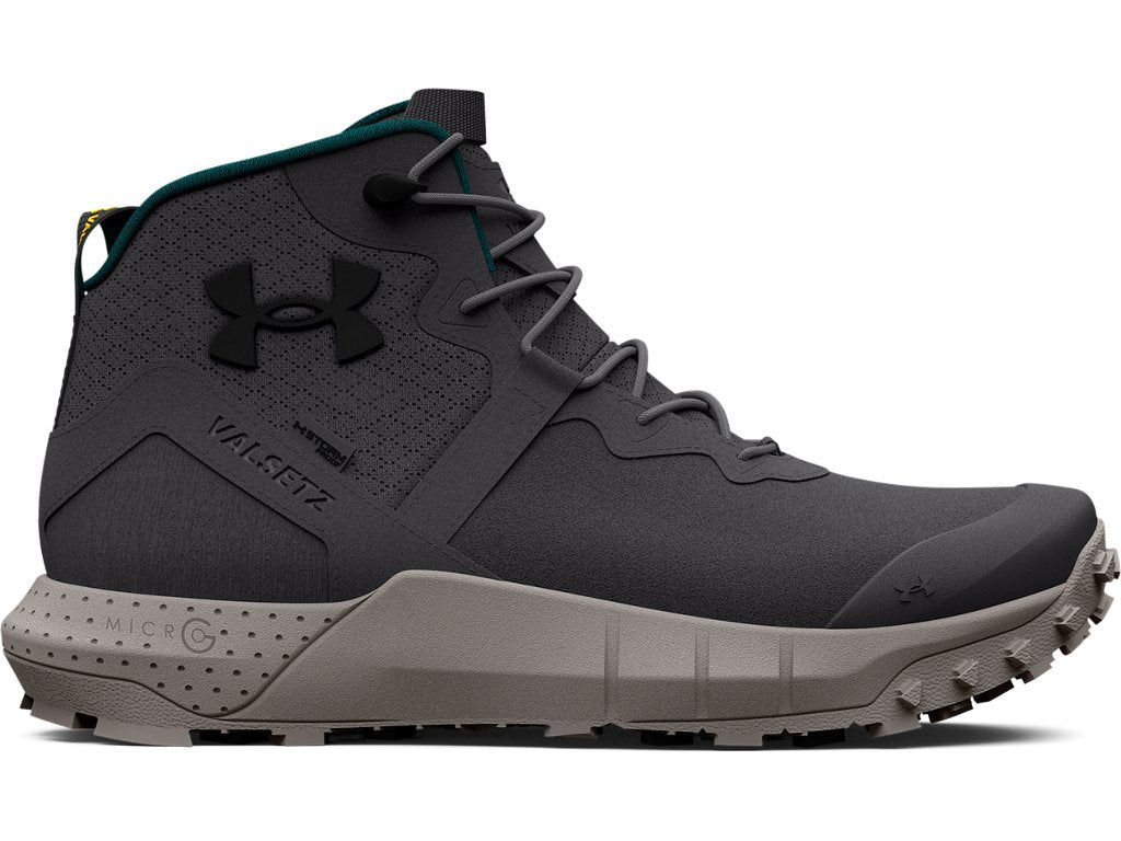 Under Armour Men's Micro G Valsetz Trek Mid Leather Waterproof Tactical Boots - High Traction Grip