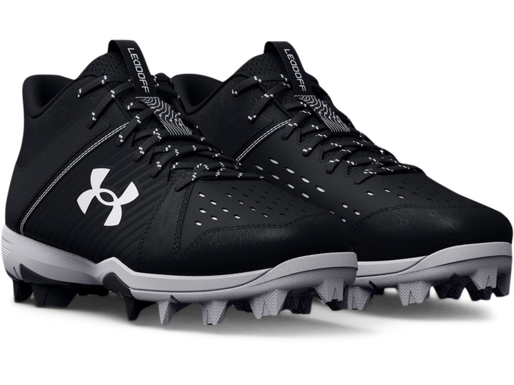Under Armour Boys Leadoff Mid RM Jr. Baseball Cleats - Optimal Traction and Durability
