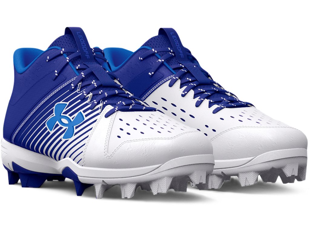 Under Armour Boys Leadoff Mid RM Jr. Baseball Cleats - Optimal Traction and Durability