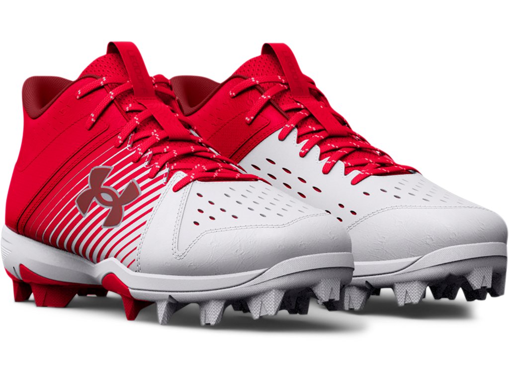 Under Armour Boys Leadoff Mid RM Jr. Baseball Cleats - Optimal Traction and Durability
