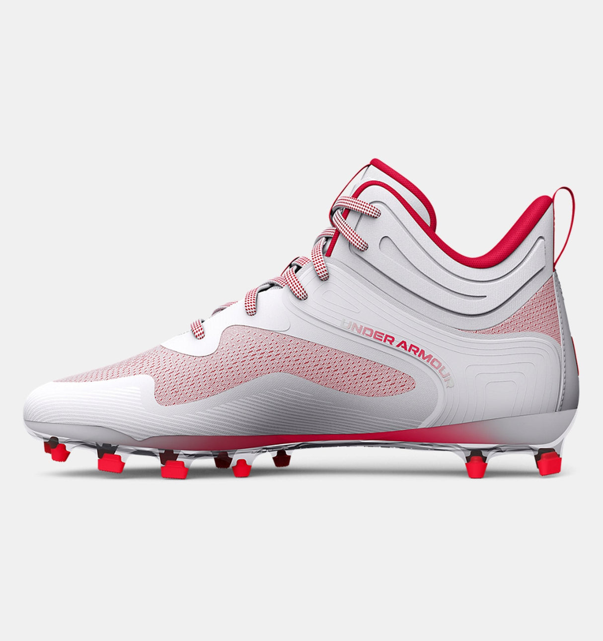 Under Armour Men's UA Command MC Mid Lacrosse Cleats Footwear - Durable and Abrasion Resistant