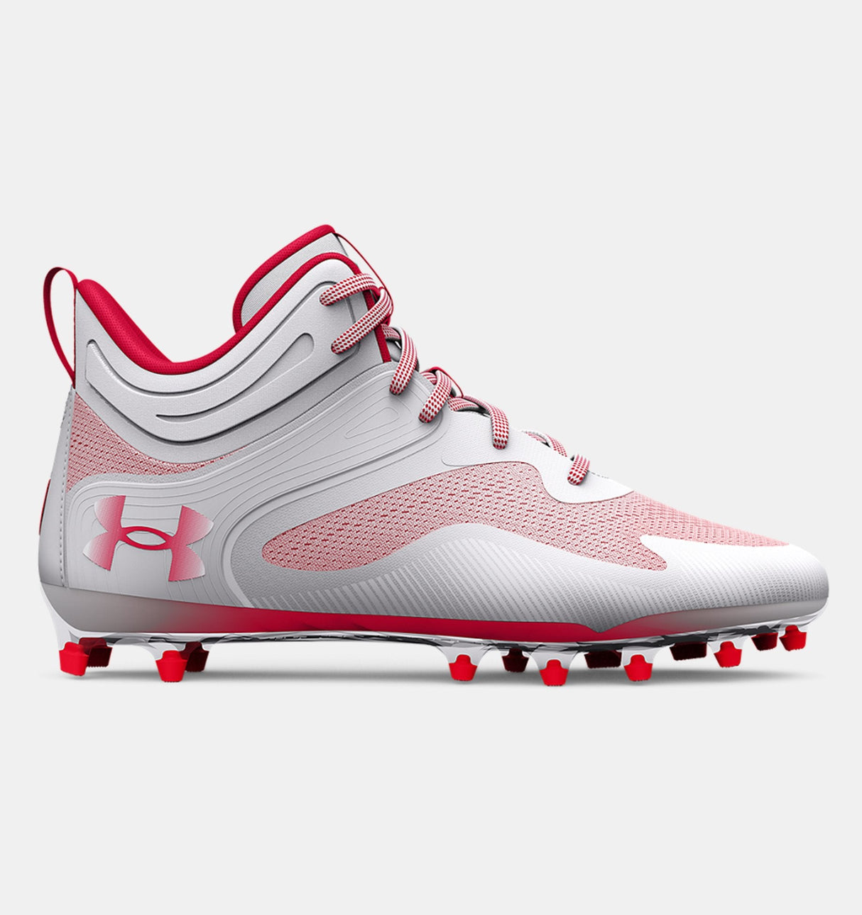 Under Armour Men's UA Command MC Mid Lacrosse Cleats Footwear - Durable and Abrasion Resistant