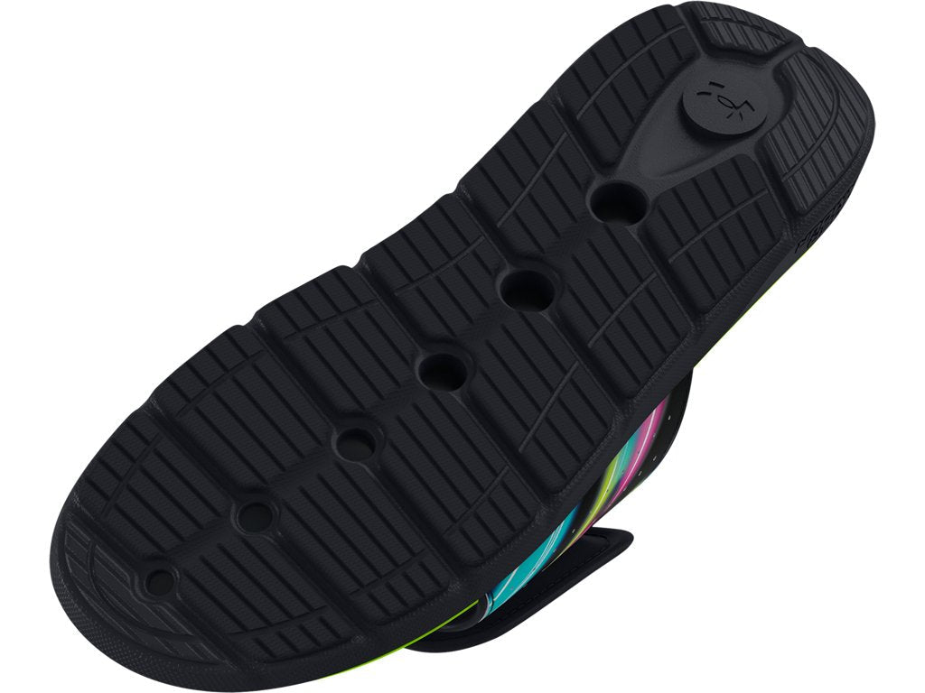 Under Armour Mens UA Ignite Pro Graphic Strap Slides Footwear - Comfortable Foam Footbed