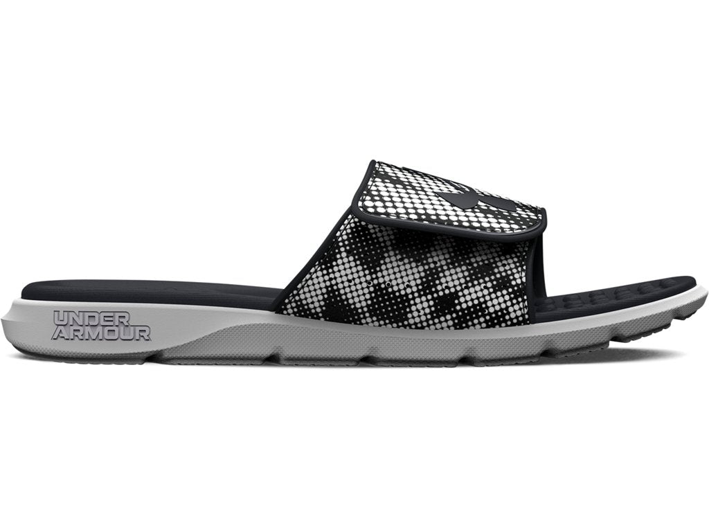 Under Armour Mens UA Ignite Pro Graphic Strap Slides Footwear - Comfortable Foam Footbed