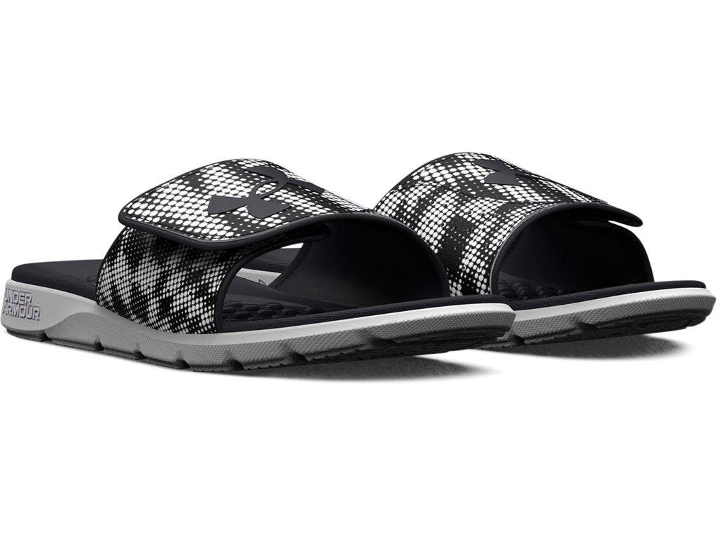 Under Armour Mens UA Ignite Pro Graphic Strap Slides Footwear - Comfortable Foam Footbed