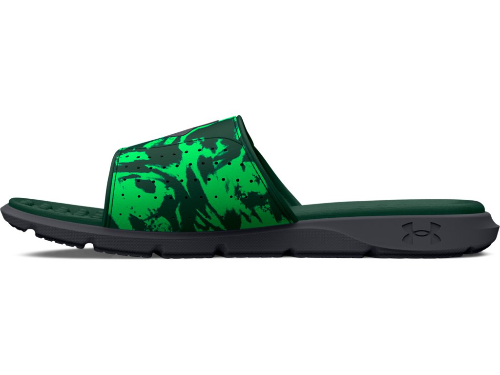 Under Armour Mens UA Ignite Pro Graphic Strap Slides Footwear - Comfortable Foam Footbed