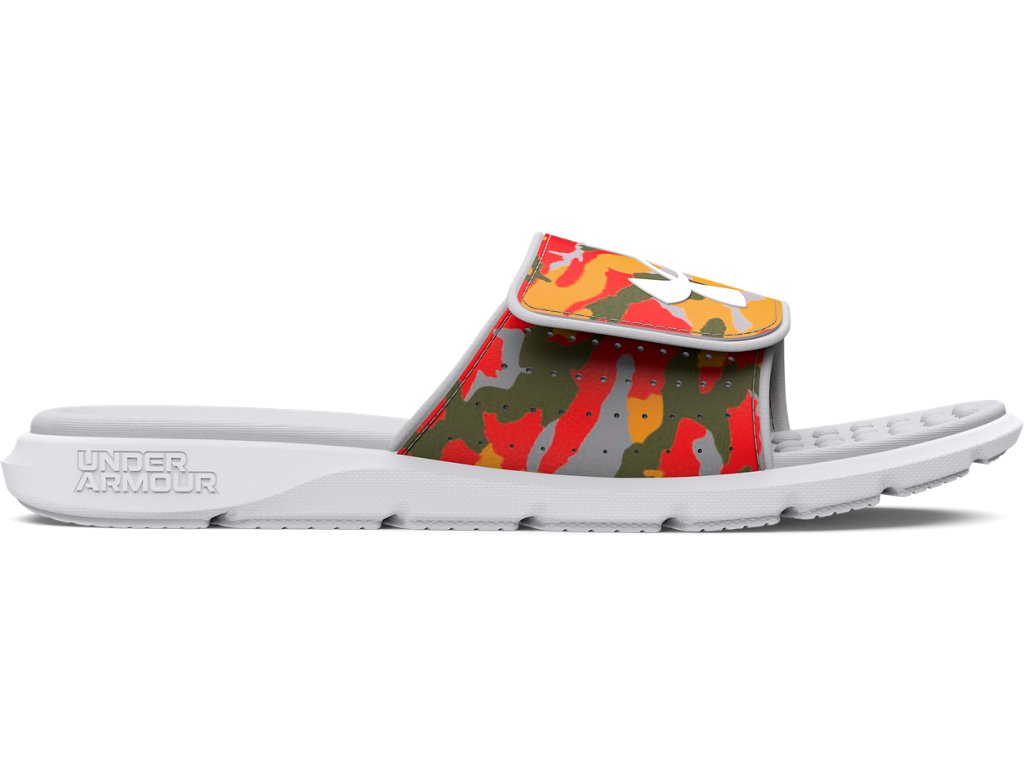 Under Armour Mens UA Ignite Pro Graphic Strap Slides Footwear - Comfortable Foam Footbed