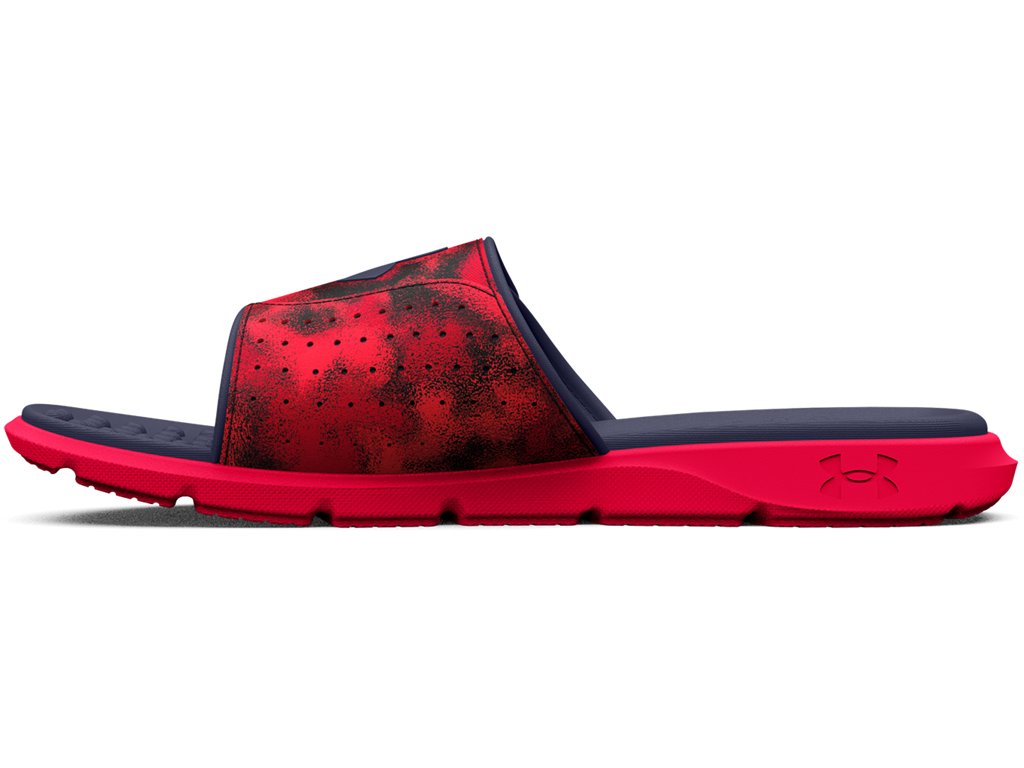 Under Armour Mens UA Ignite Pro Graphic Strap Slides Footwear - Comfortable Foam Footbed