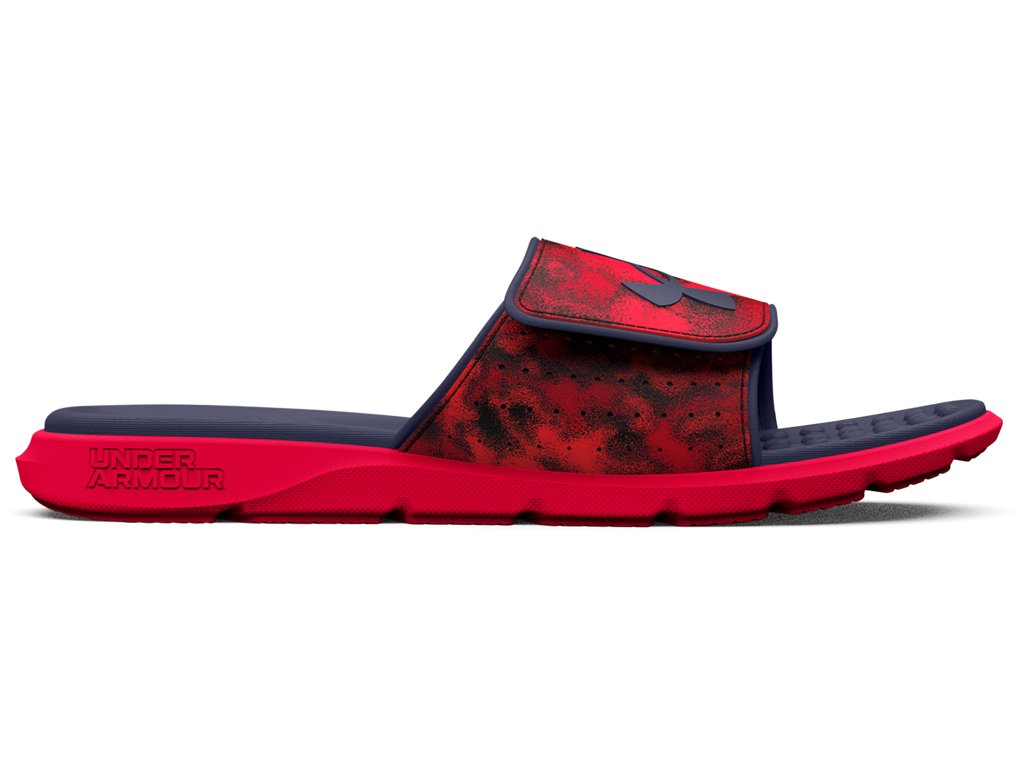 Under Armour Mens UA Ignite Pro Graphic Strap Slides Footwear - Comfortable Foam Footbed
