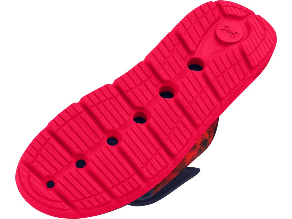 Under Armour Mens UA Ignite Pro Graphic Strap Slides Footwear - Comfortable Foam Footbed