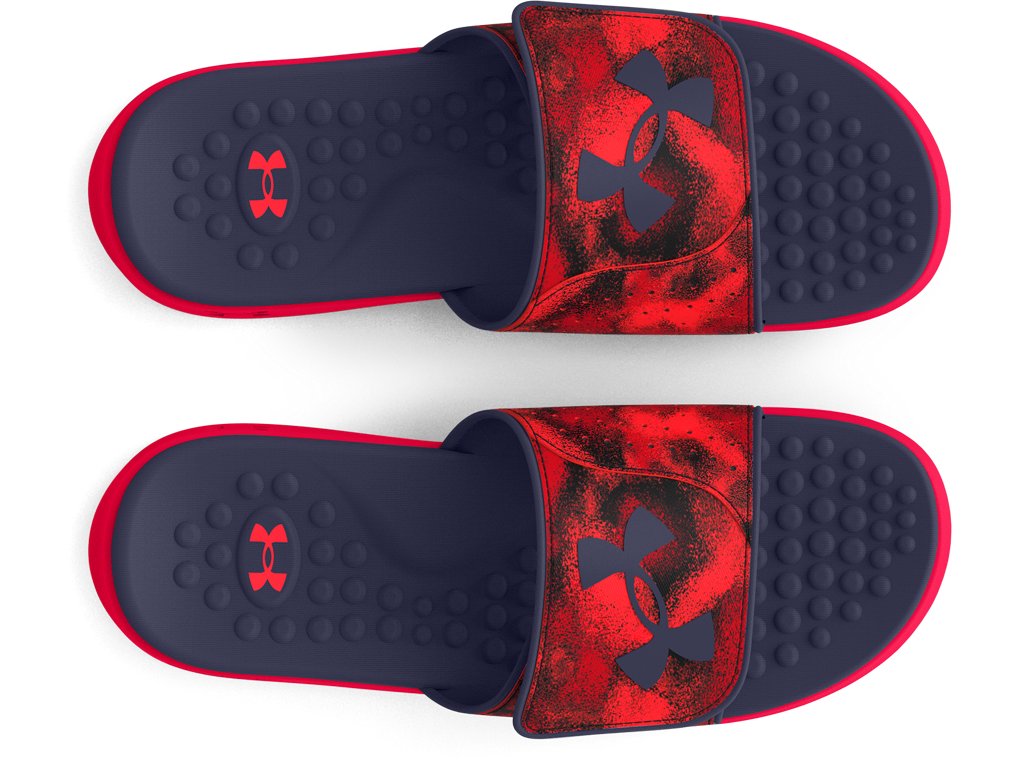 Under Armour Mens UA Ignite Pro Graphic Strap Slides Footwear - Comfortable Foam Footbed
