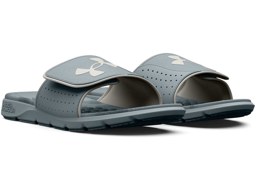 Under Armour Mens Ignite Pro Graphic Footbed Slides - Adjustable Synthetic Strap