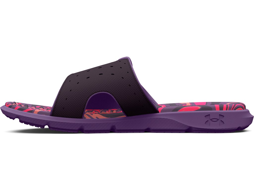 Under Armour Women's Ignite Pro Graphic Footbed Slides - Textured Foam Comfort