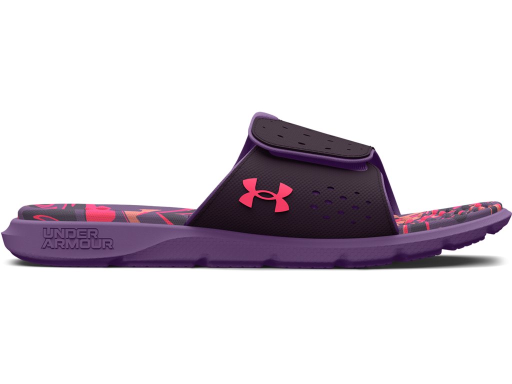 Under Armour Women's Ignite Pro Graphic Footbed Slides - Textured Foam Comfort
