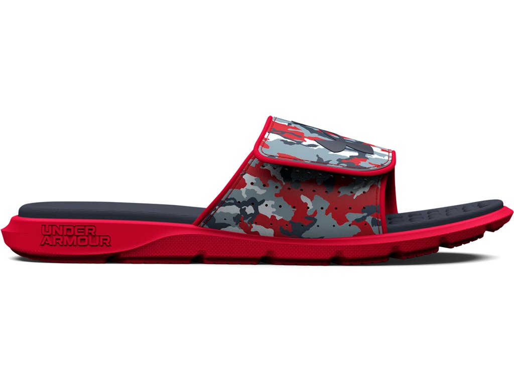 Under Armour Boys Ignite Pro Graphic Strap Slides - Textured Foam Footbed