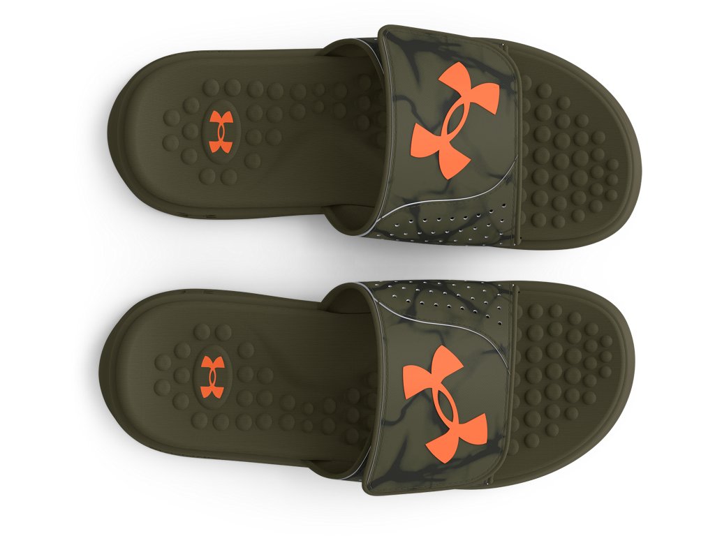 Under Armour Boys Ignite Pro Graphic Strap Slides - Textured Foam Footbed