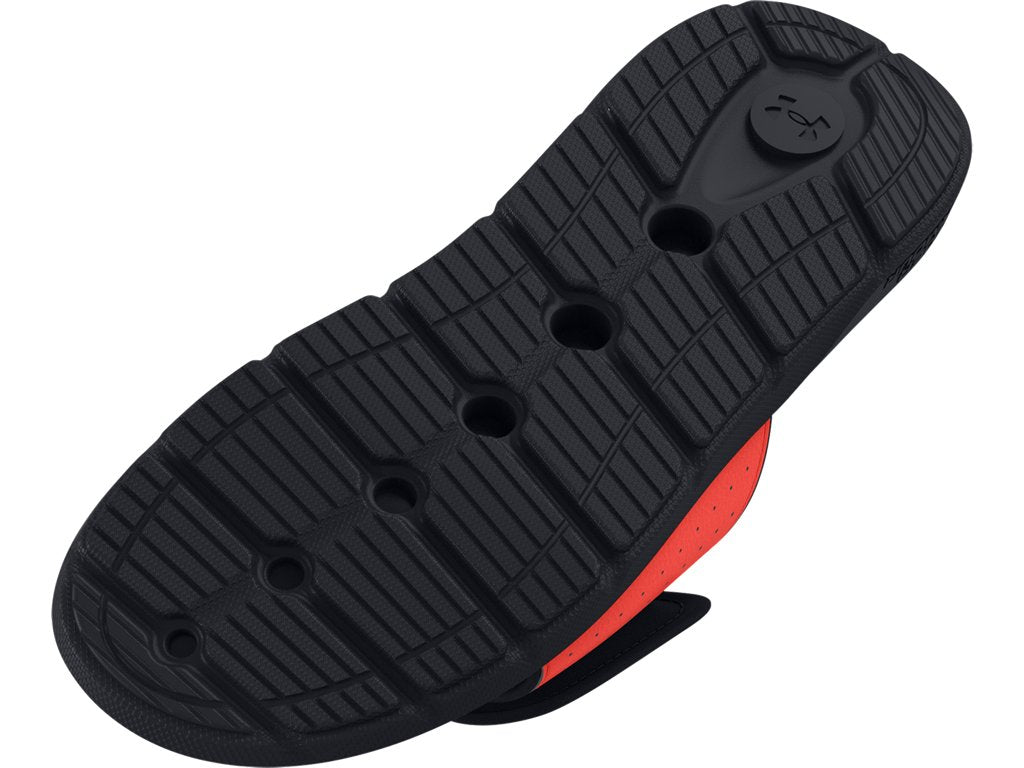 Under Armour Boys Ignite Pro Graphic Footbed Slides - Adjustable Synthetic Strap