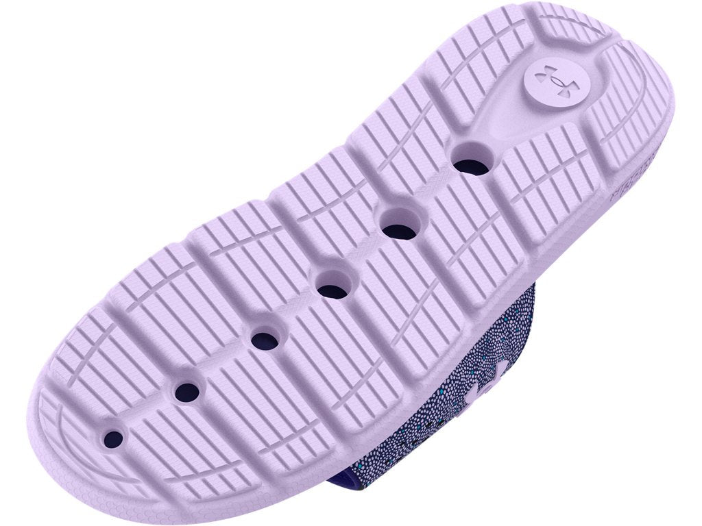 Under Armour Girls Ignite Pro Graphic Strap Slides Footwear - Durable Traction Pods