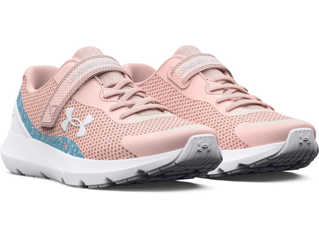 Under Armour Girls Pre-School UA Surge 3 AC Printed Running Shoes - Lightweight and Breathable